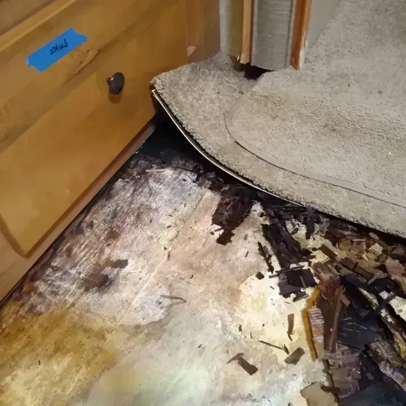 Wood Floor Water Damage in Everett, MA